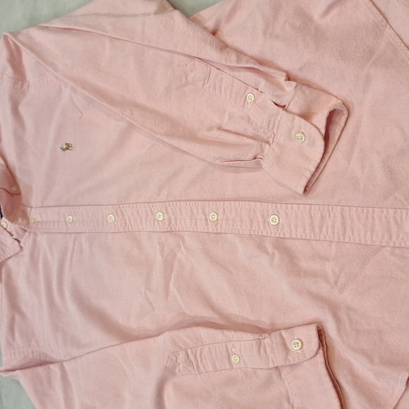 Vintage Ralph‎ Lauren Men's Lt Pink Buttondown Classic Fit Shirt Multicolor Pony - Picture 3 of 7